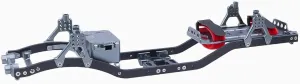 for Axial for SCX10 II 90046 D90 275/313/324mm 1/10 Wheelbase Carbon Fiber for Chassis Girder Frame RC Crawler Car Upgrade Parts RC Car DIY Parts(Gray)