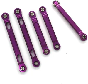 for HBX 2105a T10 16889 16889A 16890 SG1601 SG1602 1/16 RC Metal Upgrade Parts Remote Control Car All Car Tie Rod Parts RC Car DIY Parts(Purple)