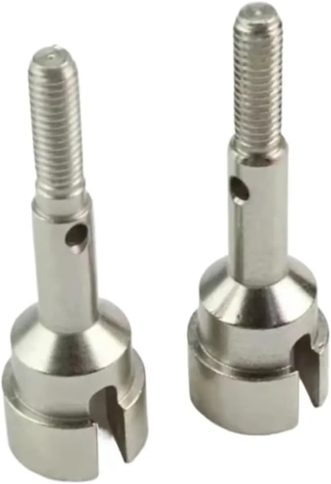 for WLtoys 104001-1920 2pcs Metal Rear Axle Cup for Silver RC Car Tracked Vehicle Parts Accessories Upgrade Replacement Use RC Car DIY Parts