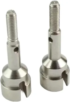 for WLtoys 104001-1920 2pcs Metal Rear Axle Cup for Silver RC Car Tracked Vehicle Parts Accessories Upgrade Replacement Use RC Car DIY Parts