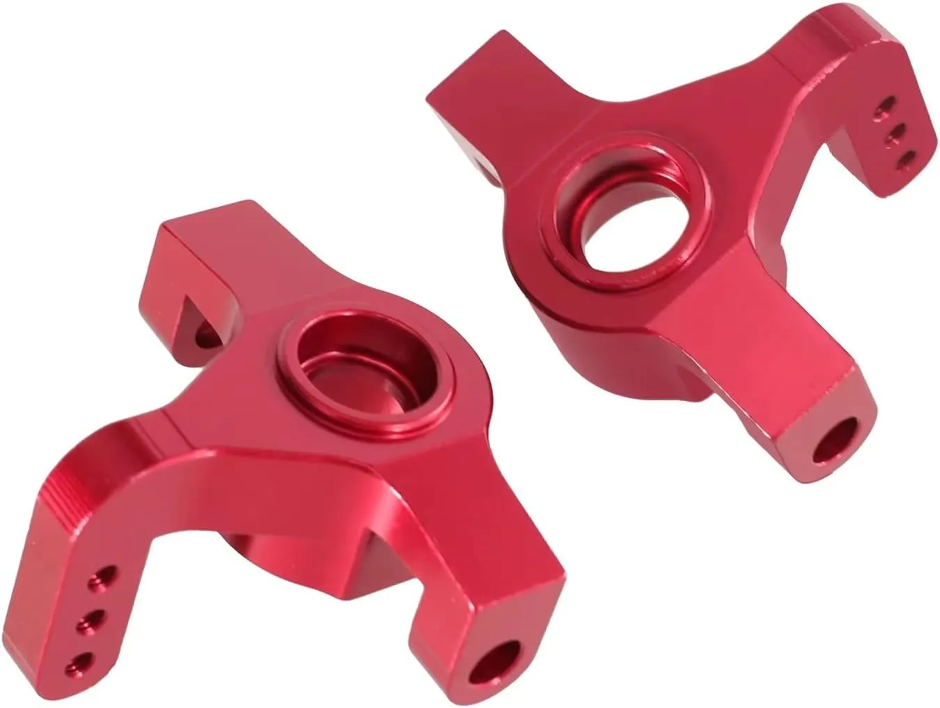 for Wltoys 104016 104018 104009 1/10 Metal Front Steering Cup RC Car Rc Model Crawler Car Accessories Upgrade Parts RC Car DIY Parts(Red)