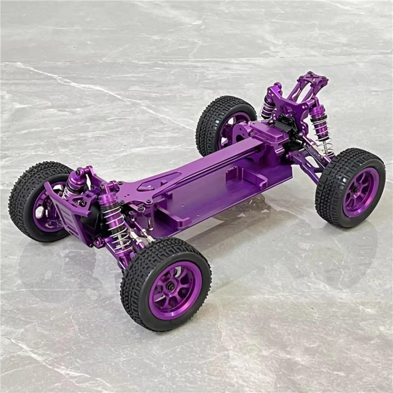 for Wltoys 124016 127017 124018 124019 1/12 Upgrade Metal Base Plate RC Car Parts Accessories Upgrade Replacement Use RC Car DIY Parts(Purple)