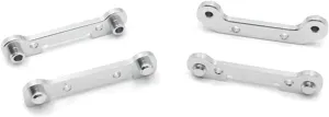 for Wltoys 124018 124019 1/14 144001 144010 1/12 4pcs Upgrade Metal Reinforced for Swing Arm RC Car Accessories Parts Replacement Use RC Car DIY Parts(Silver)