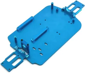 for WLtoys 184011 A949 A959 A969 A979 K929 A959-B A979-B K929-B Metal for Chassis Kit 1/18 RC Car Upgrade Parts Accessories RC Car DIY Parts(Blue)