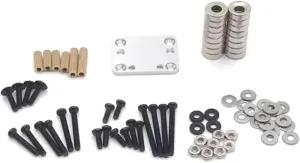 for Wltoys for Kyosho for Mini-Q 284131 K969 K989 P929 1:28 RC Car Body Column Magnet Invisible Fixing Bracket RC Car Parts RC Car DIY Parts(Silver)
