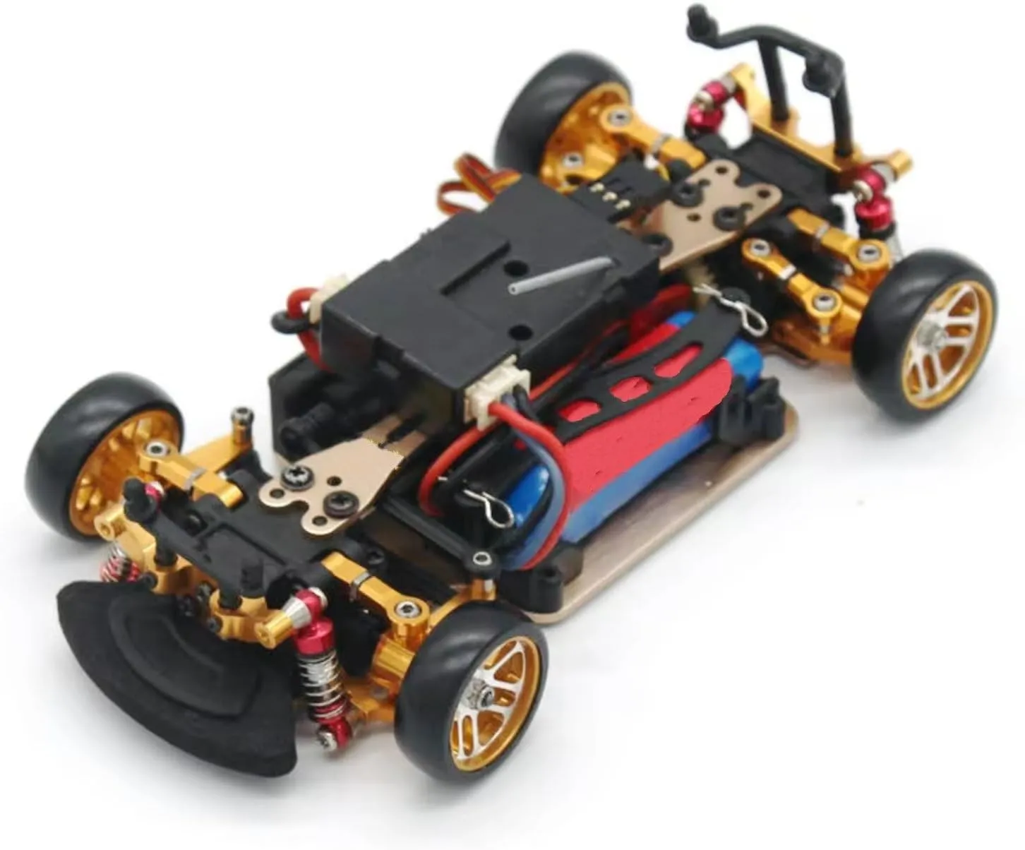 for Wltoys K989 K969 284131 284010 1/28 RC Remote Control Car Accessories Metal Hub Drift Tires Upgrade Accessories RC Car DIY Parts(Yellow)