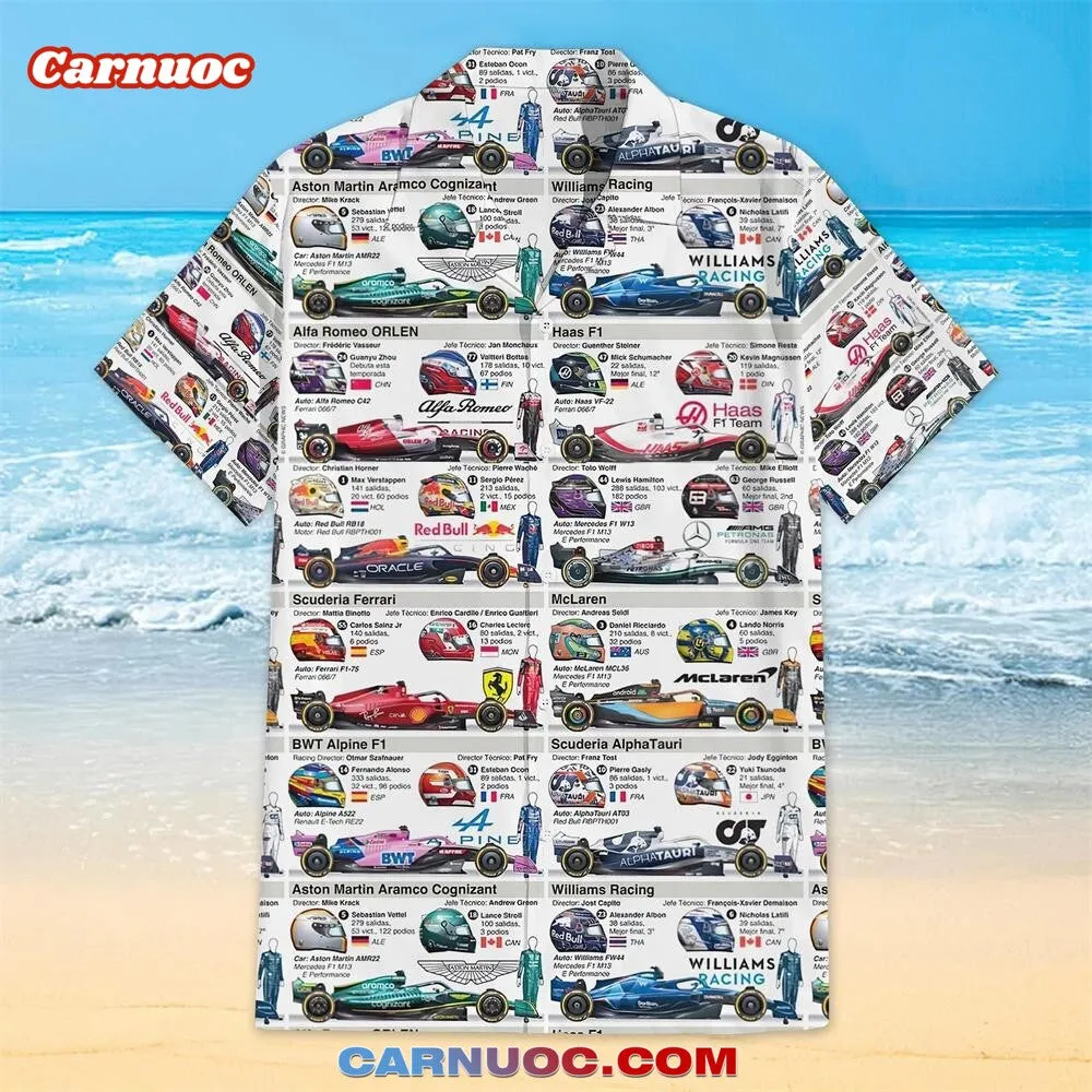 Formula One All World Drivers Champions | Hawaiian Shirt