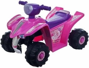 Four Wheeler for Kids ? Battery Powered Electric Quad ? Ride On Toy ATV with Princess Decals for Children 3-6 Years by Lil? Rider (Pink and Purple)