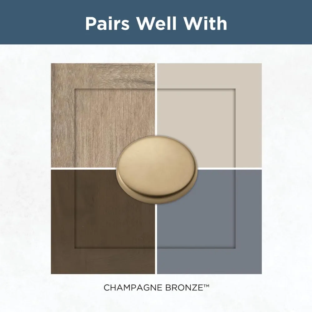 FRANKLIN BRASS Stepped (10-Pack) Cabinet Handles 5-1/16" Hole Center Pulls | Champagne Bronze Hardware Kitchen Door, Drawers, Dressers, Furniture P49582C-CZ-B