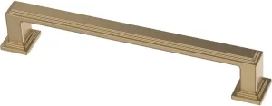 FRANKLIN BRASS Stepped (10-Pack) Cabinet Handles 5-1/16" Hole Center Pulls | Champagne Bronze Hardware Kitchen Door, Drawers, Dressers, Furniture P49582C-CZ-B