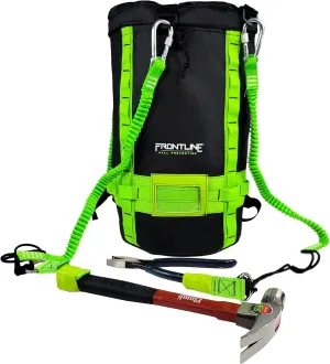 Frontline MPBAG50 Fall Protection for Tools and Storage Vinyl Bag | 6 tethering points inside the bag | lightweight and of moisture wicking material | Weight Capacity: 50 lbs | OSHA and ANSI Compliant