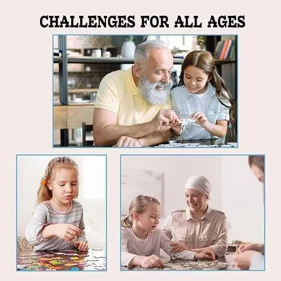 Fun Jigsaw Puzzle 500 Pieces for Adults Cute Rats Lining Up for Water Challenging Educational Game Fun Family Activities Animals Gift Wooden Puzzles