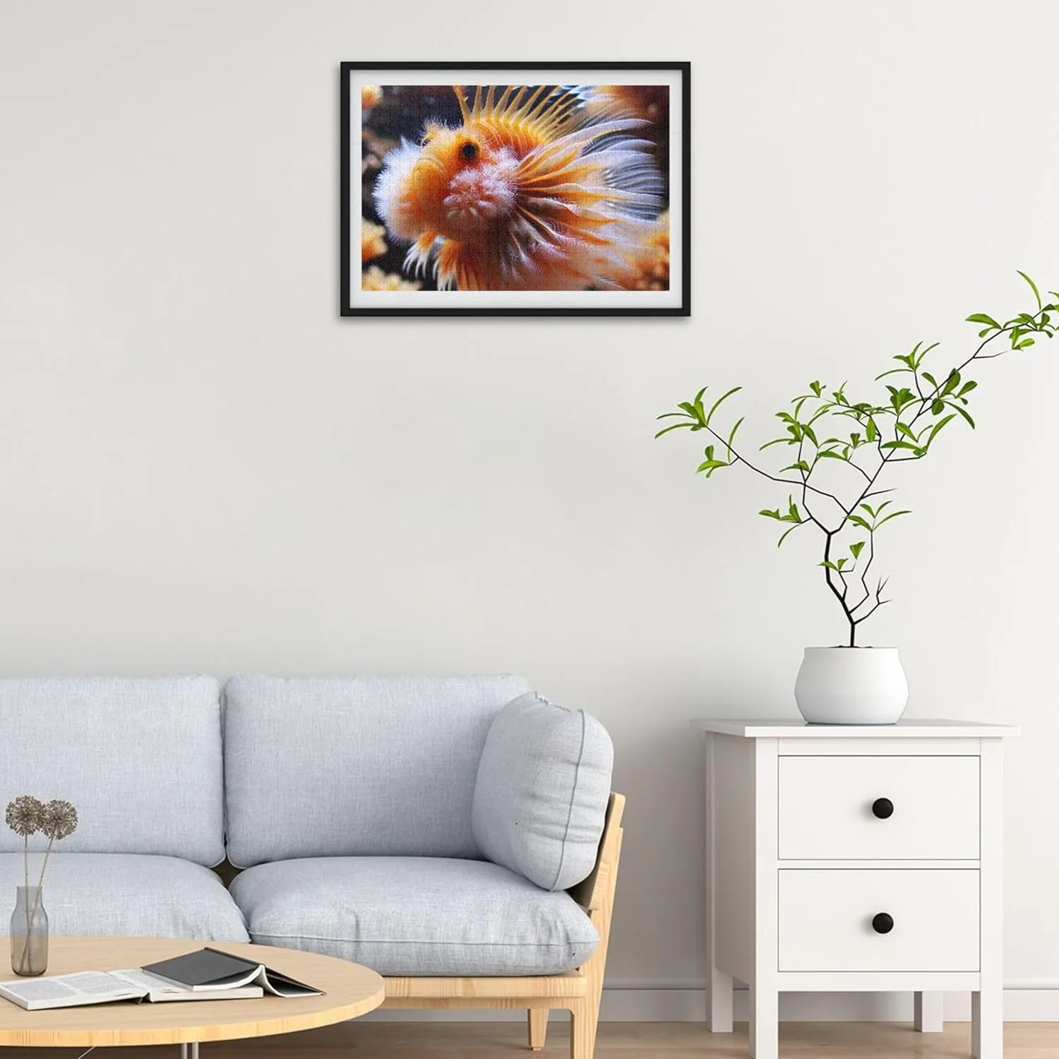 Funny Sea Fish Adults Jigsaw Puzzles 1000 Pieces Game Tech Gifts Art Puzzle Scenery Floral