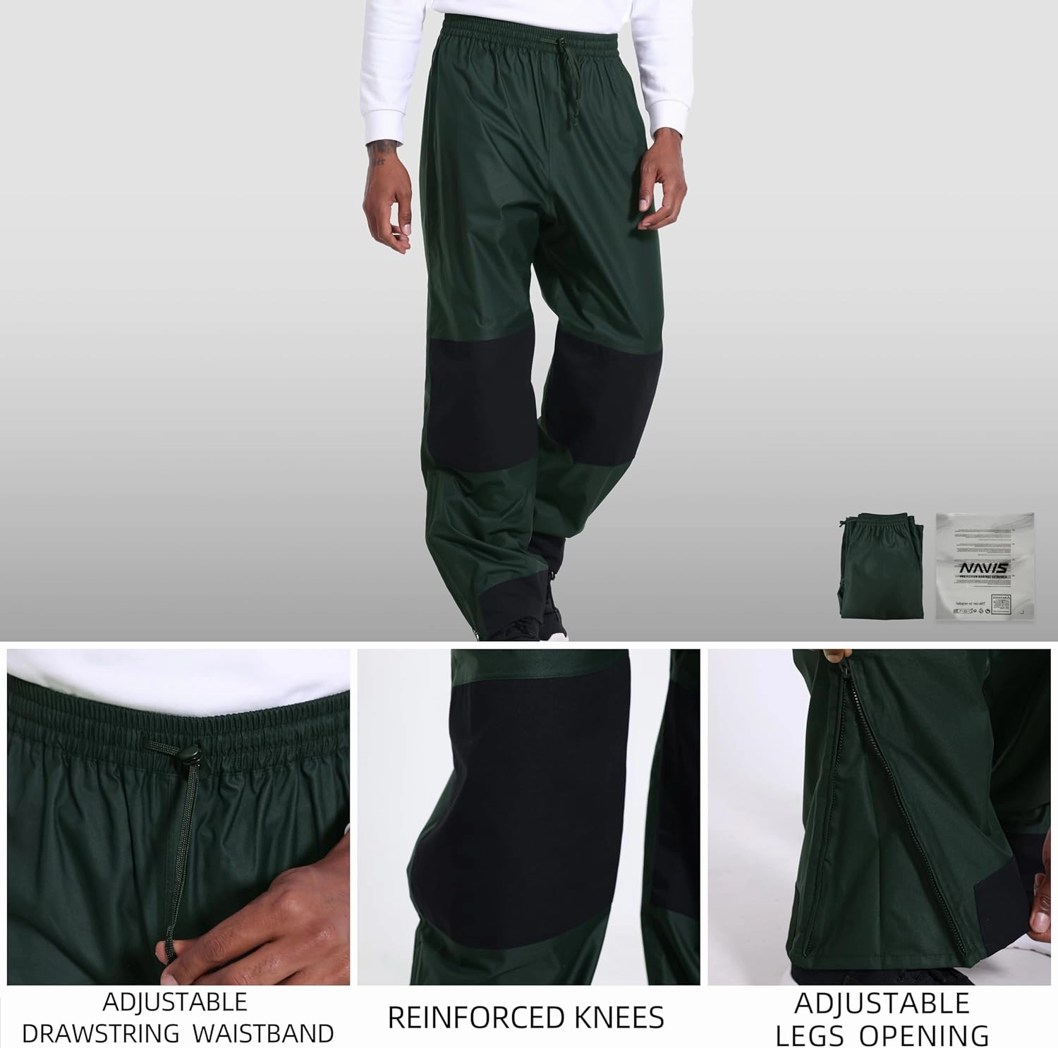 FWG Men's Pro Fishing Rain Suit: Waterproof, Reflective Jacket and Pants Set - Durable Outdoor Gear