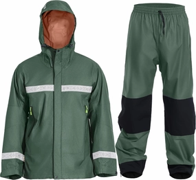 FWG Men's Pro Fishing Rain Suit: Waterproof, Reflective Jacket and Pants Set - Durable Outdoor Gear