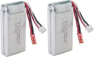 Fytoo 7.4V 1500mah Lithium Battery for WLTOYS V913 Remote Control Helicopter Accessories L959 high Speed Remote Control car Battery WL912 Remote Control Boat Battery (2PCS)
