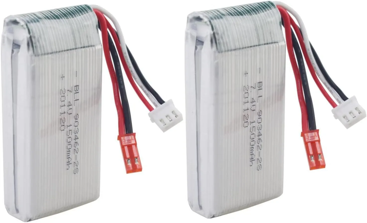 Fytoo 7.4V 1500mah Lithium Battery for WLTOYS V913 Remote Control Helicopter Accessories L959 high Speed Remote Control car Battery WL912 Remote Control Boat Battery (2PCS)