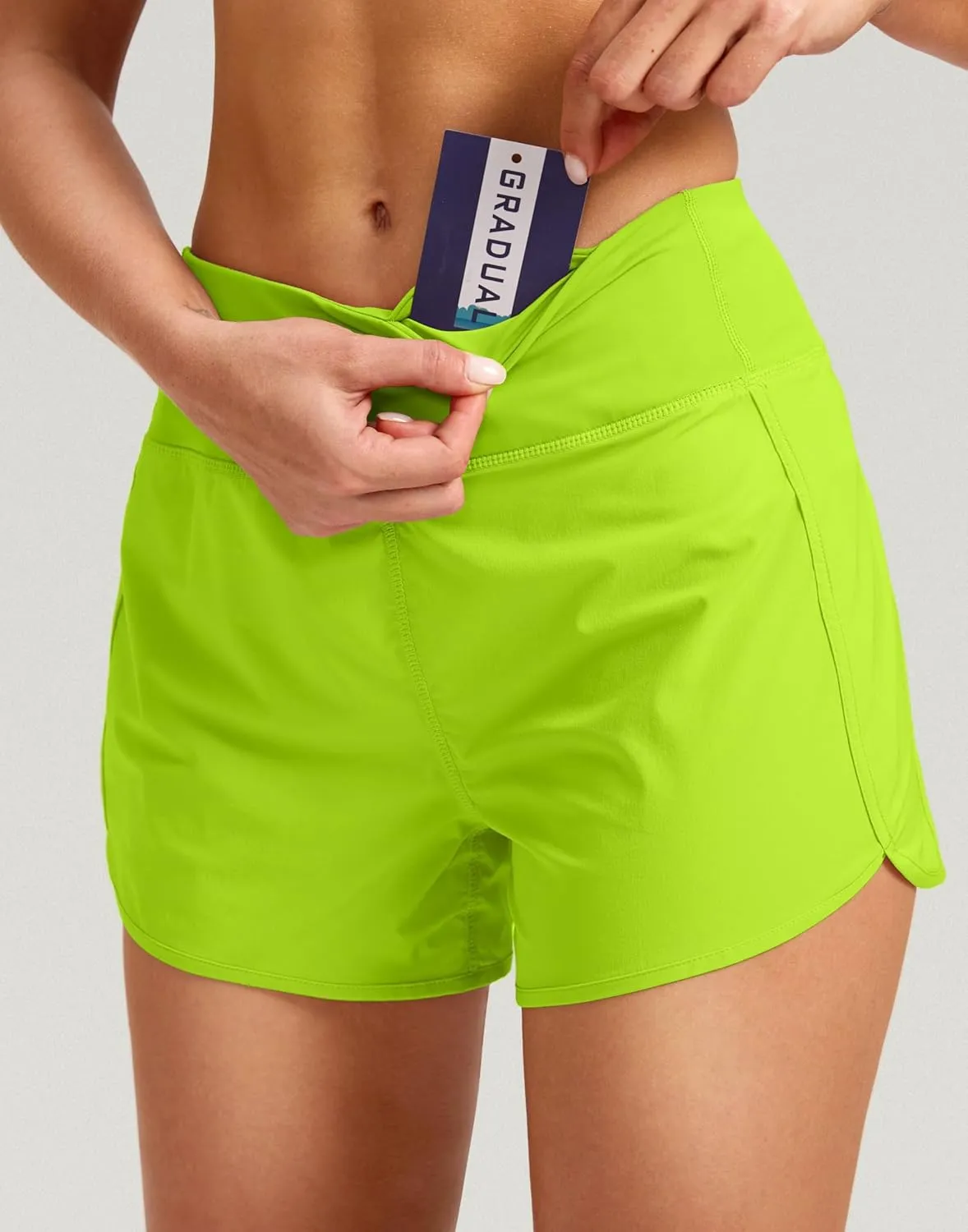G Gradual Women's Running Shorts with Mesh Liner 3" Workout Athletic Shorts for Women with Phone Pockets