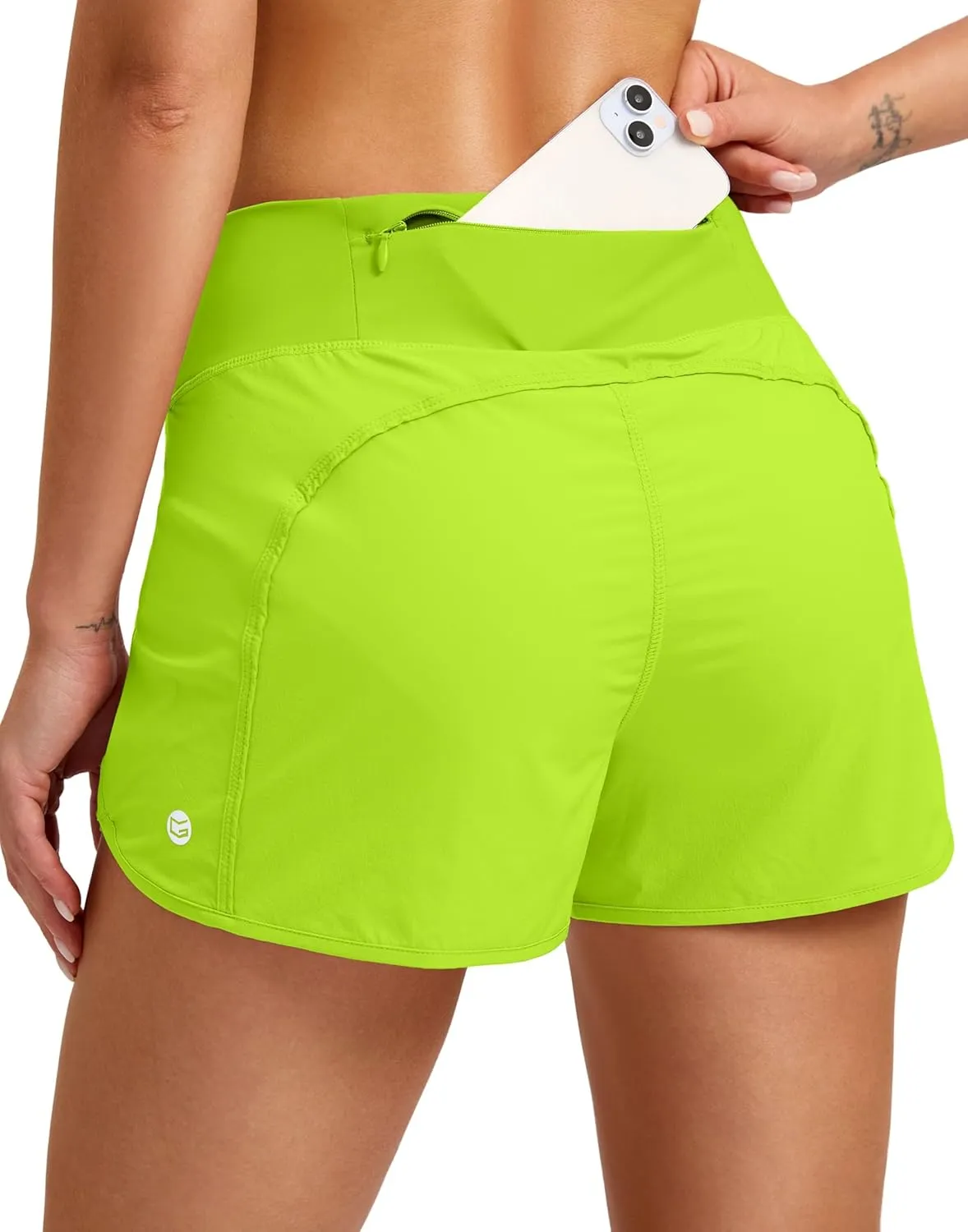 G Gradual Women's Running Shorts with Mesh Liner 3" Workout Athletic Shorts for Women with Phone Pockets