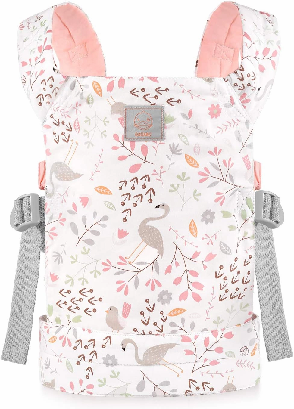 GAGAKU Baby Doll Carrier, Toy Baby Carrier for Dolls, Reborn Baby Dolls Accessories for Girls Kids – Pink (Flamingo)