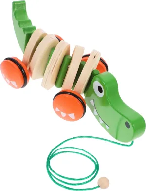 GALPADA Wooden Pull Along Creative Drag Car for Wooden Pulling Car Educational Plaything for Cognitive Development for Ages