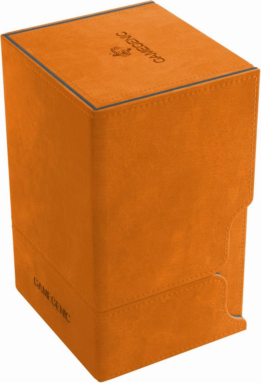 Gamegenic Card Deck Box - Deck Convertible Orange 100CT – Durable and Sturdy TCG, OCG Card Storage – Compatible with Pokemon Yugioh Commander and MTG Magic: The Gathering Cards