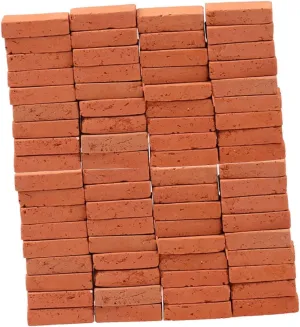 Garneck 150pcs Rectangle Mini Building Blocks DIY Table Brick Models Simulation Brick Kit