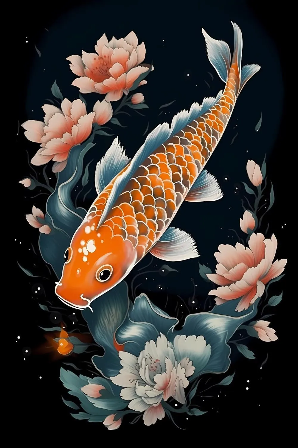 Giant Koi Fish Theme Wooden Puzzle for Home Decor DIY Fun Game Family Educational Games Toys Gifts Jigsaw Puzzle 500 Pieces