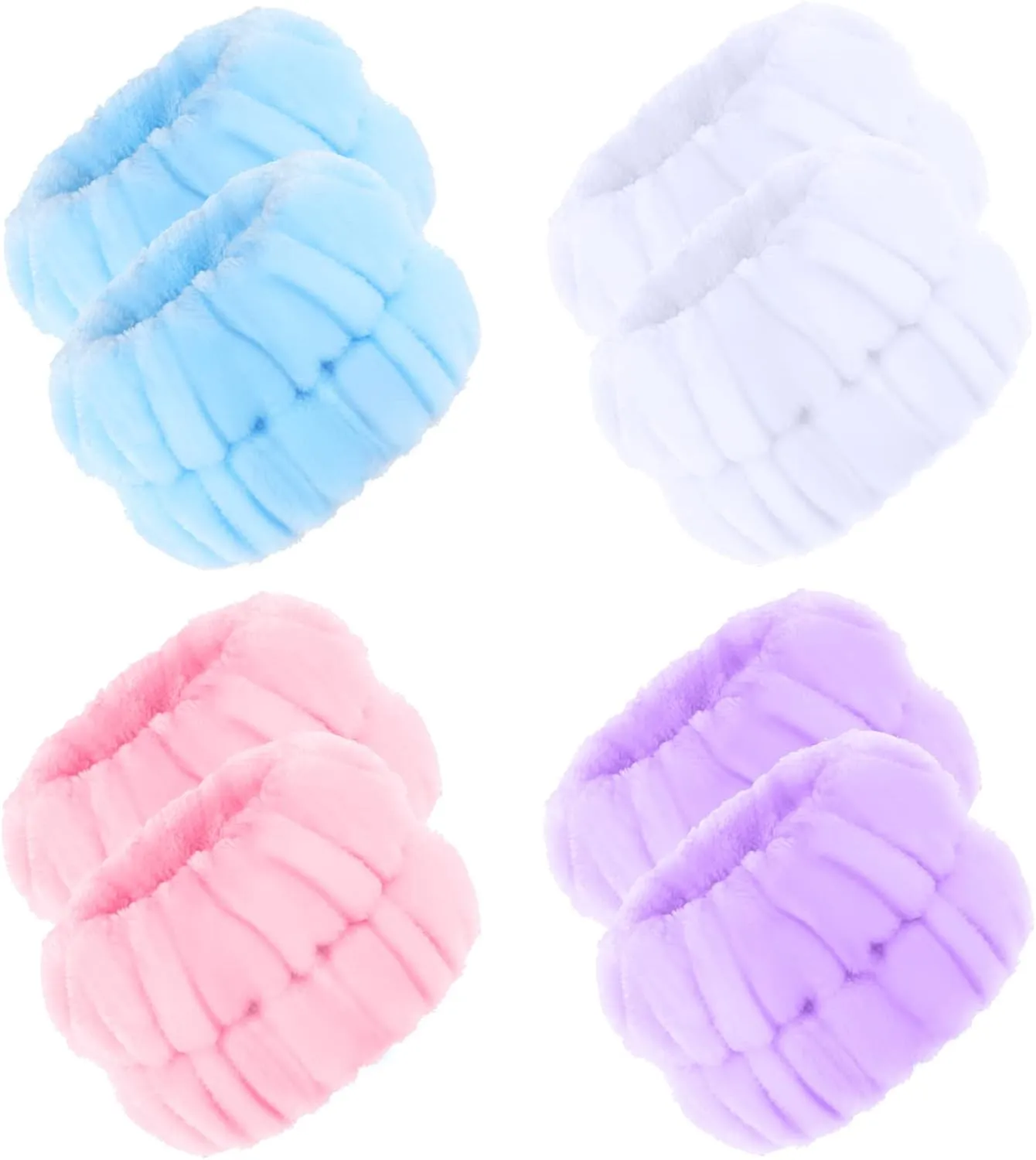 Gift,8 Pcs Face Washing Wristbands Wrist Towels,Facial Cleasing Makeup Remove Wrist washband for Women Girl Prevent Liquid from Spilling,Microfiber Wrist wash Bands