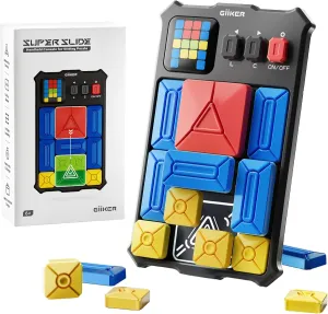 GiiKER Super Slide Puzzle Games, Original 500  Challenges Brain Teaser Puzzle, Toys for Kids Teens, Travel Games Birthday Gifts Easter Basket Stuffers for Boys Girls, Activities for Road Trips