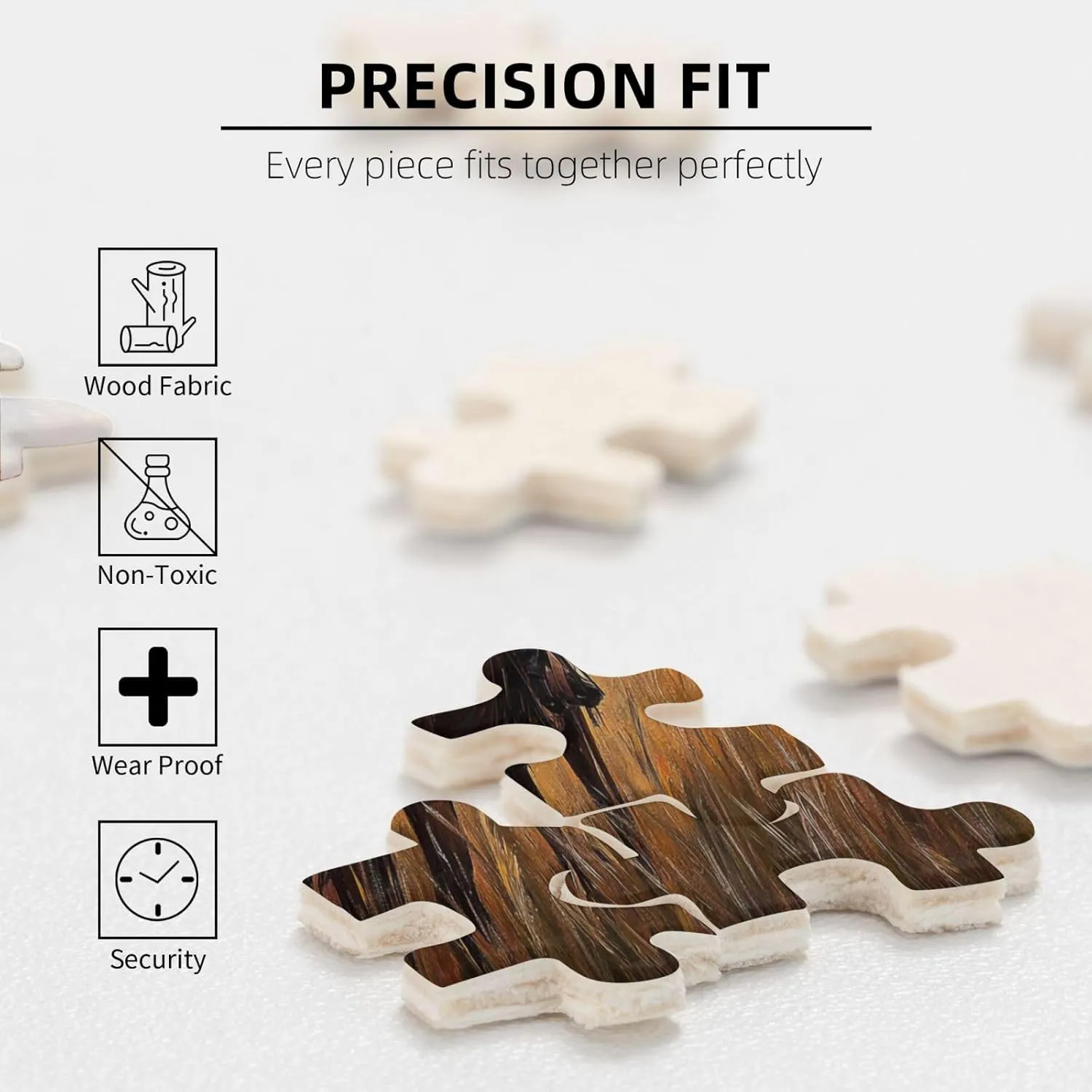 Girl Riding A Horse On The Grassland, Wooden Puzzle 500 Pieces, Exercise Your Hands-On Ability and Patience, Adult Entertainment Game, Holiday Party Gift Artwork Wall Home Decoration