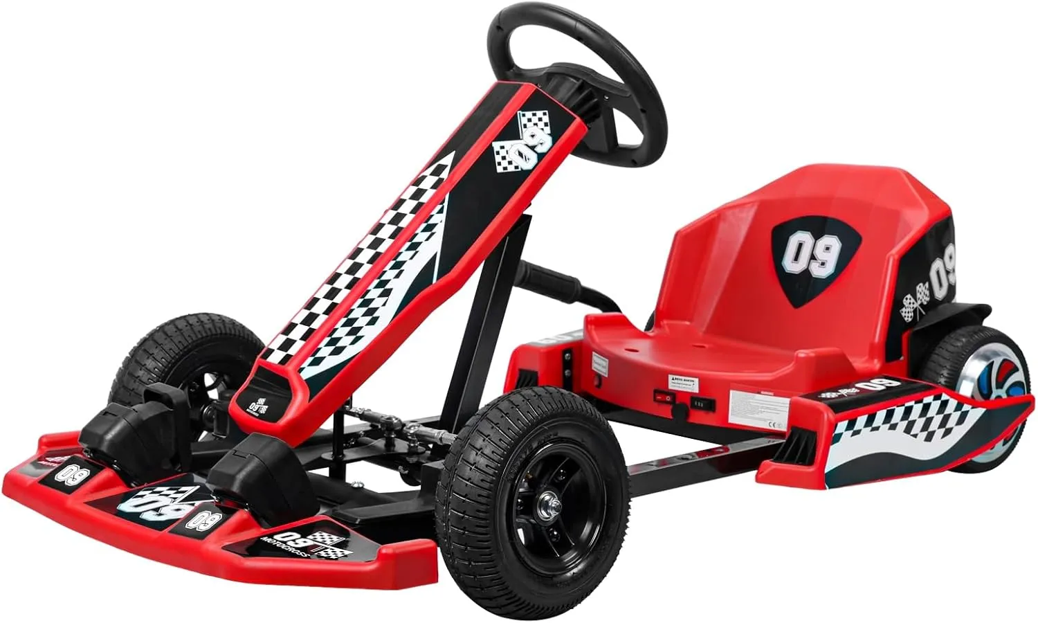 Go Kart for Kids, Go Karts for Kids 8-12 36V Electric Go Kart 4 Wheel Pedal Go Cart 16 Fast Go Kart Mph Drift Kart with 350W Motor, Drift/Sport Mode, Length Adjustment for Boys Girls Red