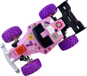 GoBang RC Racing Car Toy 1:18 High Speed Remote Control Cars with LED Lights All Terrain Off Road Indoor Outdoor Toys Gifts Presents for Kids Girls Ages 6  Pink