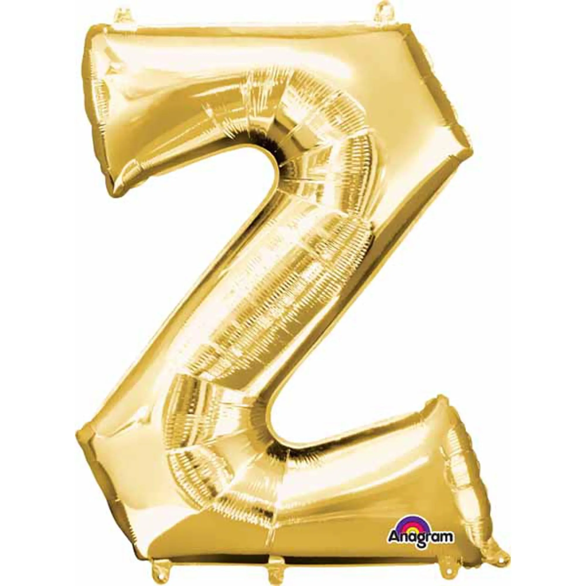 Gold Letter Z Balloon Shape Kit - 33" With L34 Pkg.