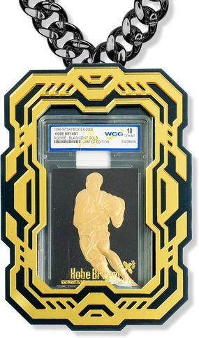 Gold/Silver Classic Prism Card Slab Display Chain Compatible with (PSA, CGC, Beckett, TAG) Standard Sized Slabs - UV Protected Acrylic (Gold)