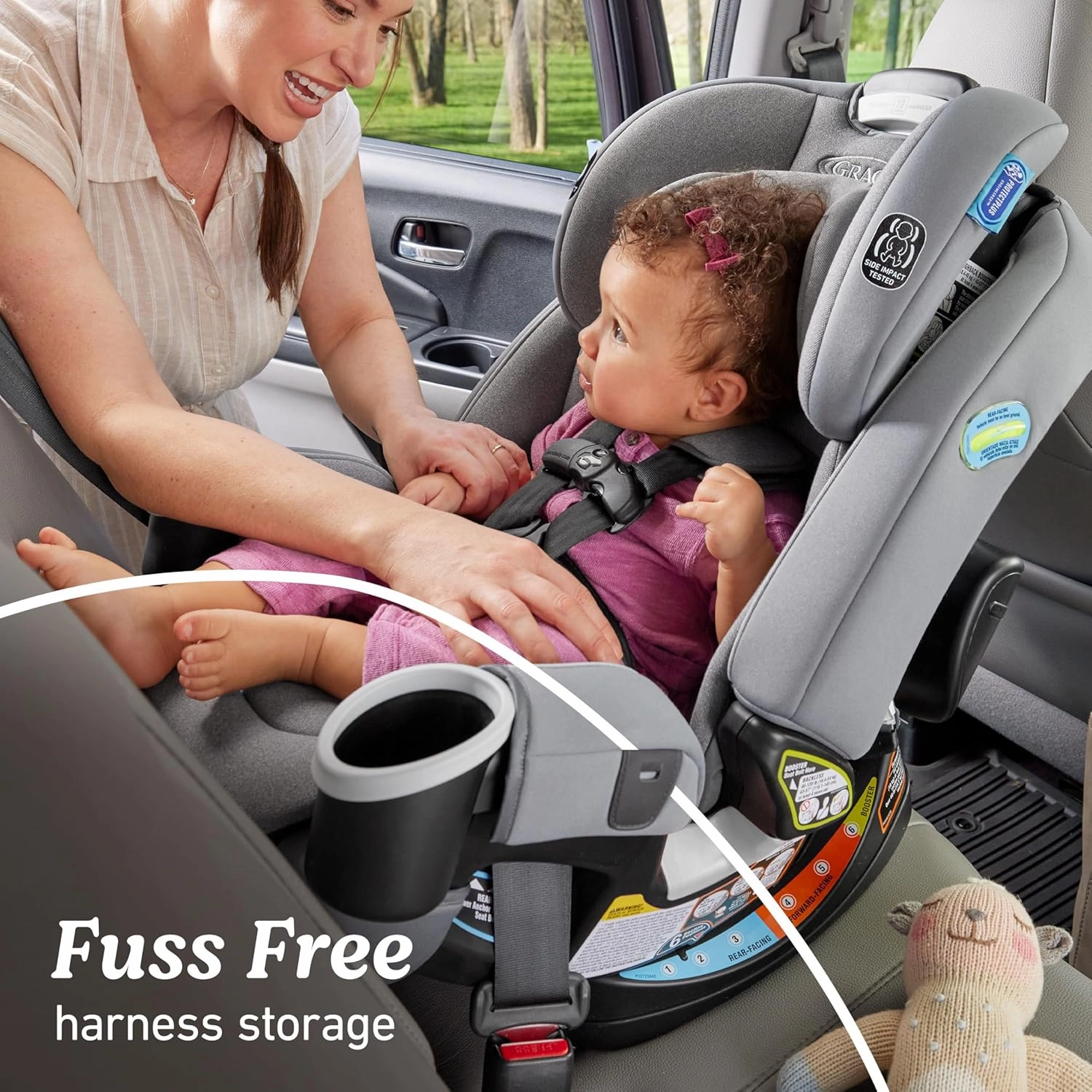 Graco 4Ever DLX 4-in-1 Car Seat, Maven | Infant to Toddler Car Seat, with 10 Years of Use | Rear-Facing, Forward-Facing and Booster Modes | Safe, Comfortable and Convenient