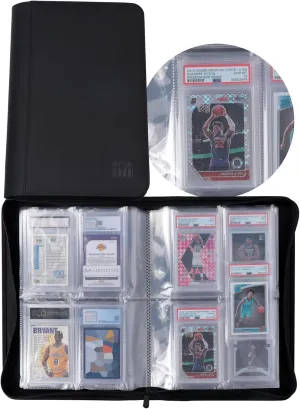Graded Card Binder - Holds 40 PSA Slabs, 4 Pocket Slab Binder for PSA, CGC, CSG, FCG, FGS Slabs