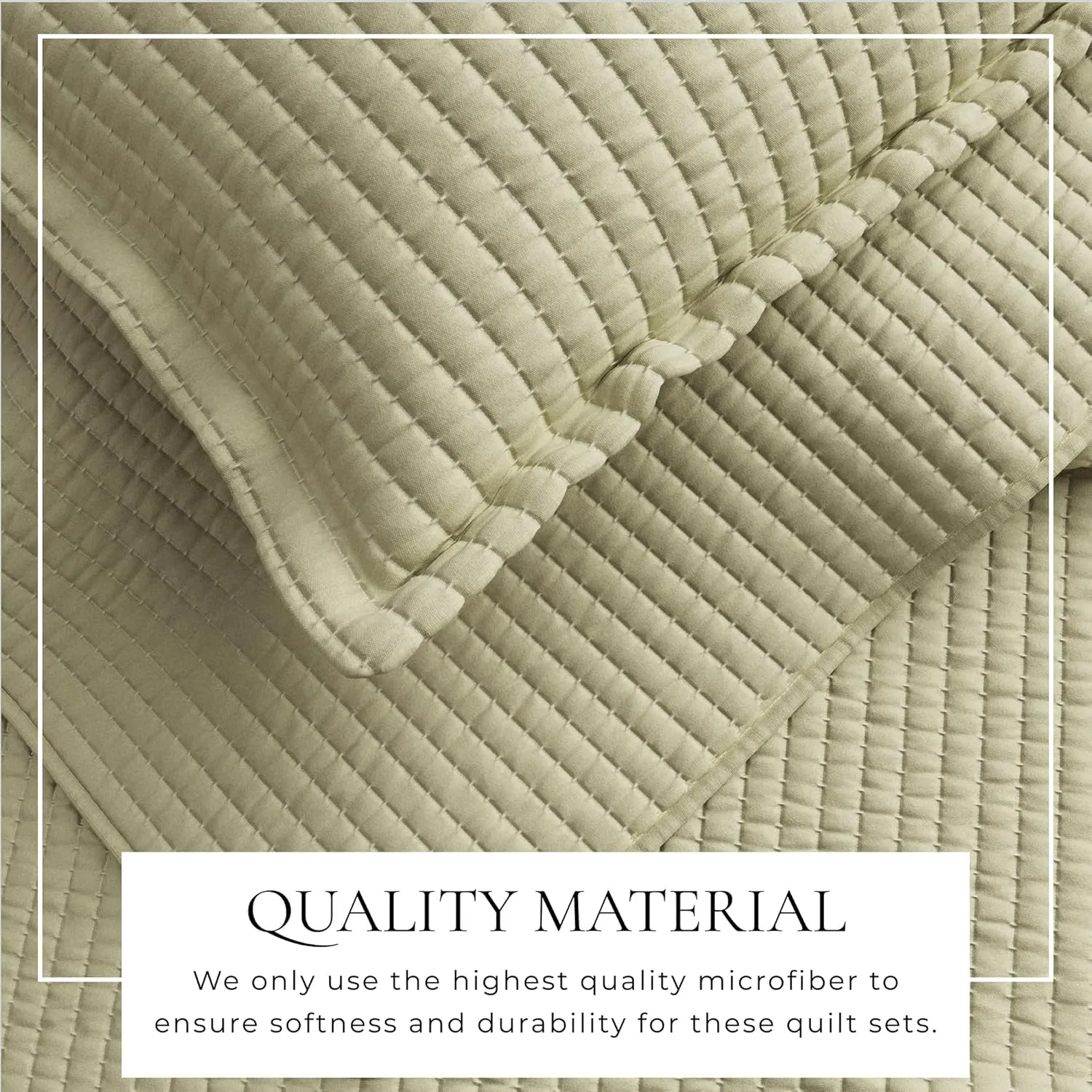 Great Bay Home Twin/Twin XL Quilt Bedding Set, 2-Piece Lightweight Summer Channel Stitch Quilt Set with Shams, Ultra Soft Eucalyptus Bedspreads, Quilted Bedding Coverlets for All Seasons