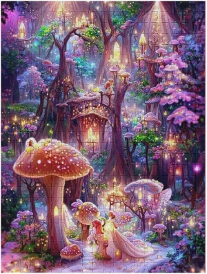 Great Jigsaw Puzzles for Adults 500 Piece Fantasy Forest Puzzles for Adults Toys Gift Family Decoration Kids Puzzles