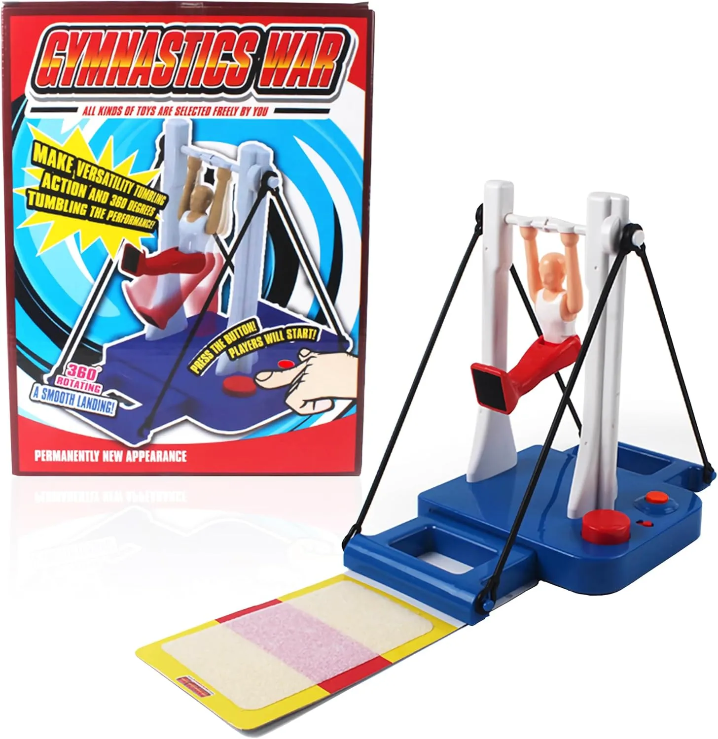 Gymnastics Challenge Game - Fun & Challenging Toy for Girls & Boys Ages 8  and Adult Ideal Table Game for Active Kids - Develop Skills & Strengthen Bonds with Family and Friends