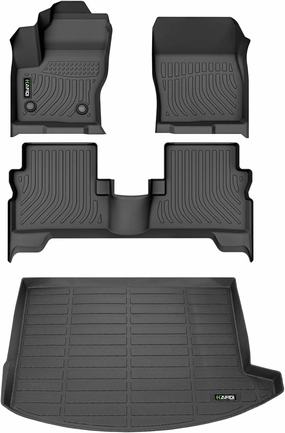 HAFIDI® Floor Mats & Cargo Liner Set Fit for 2013-2019 Ford Escape All Weather Protection TPE Anti-Slip Car Full Set Floor Liners Custom Accessories - Black