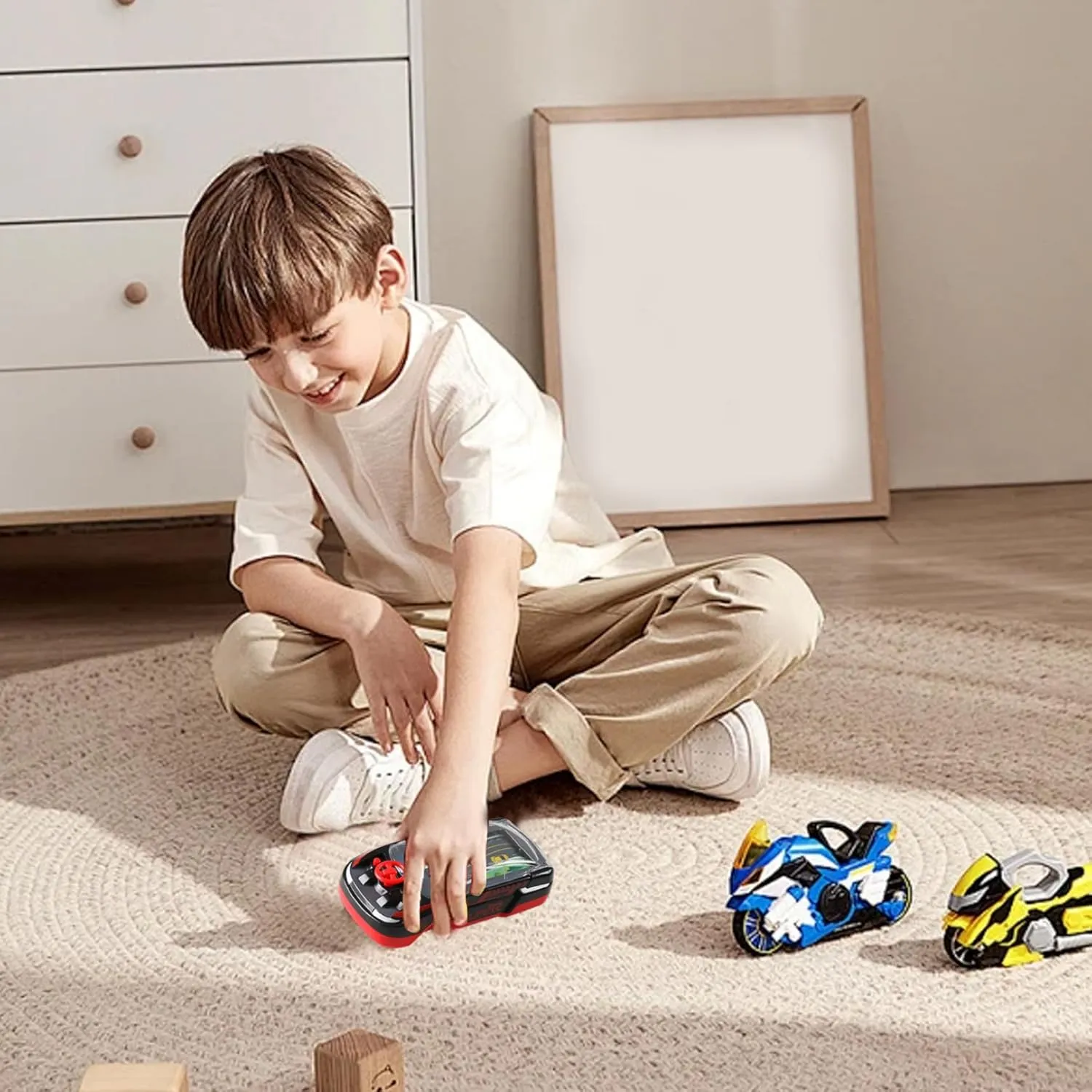 Handheld Games for Kids Ages 3 , 2 Speed Adjustable Driving Games with Music and Light, Interactive Plastic Car Racing Steering Wheel Toy, Black