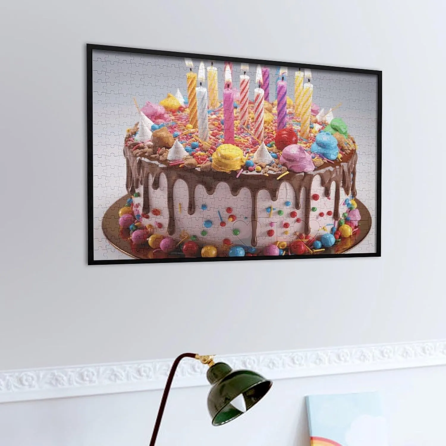 Happy Birthday Beautiful Puzzles 520 Pieces Personalized Jigsaw Puzzles Happy Birthday Beautiful Photo Puzzle Challenging Picture Puzzle for Adults Personaliz Jigsaw with Storage Bag (20.5" X 15")