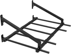 Heavy Duty Wall Mounted Pull Up Bar - Fitness Horizontal Bar, Supports 300kg Load Capacity, for Strength Training & Climbing Frames