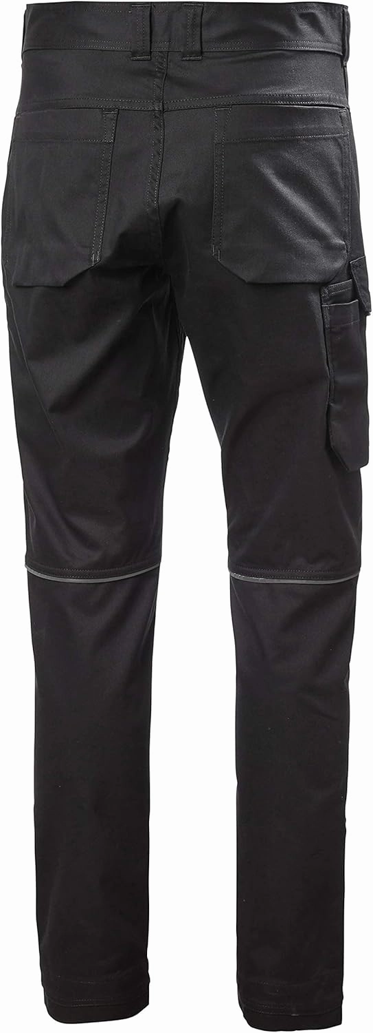 Helly-Hansen Workwear Manchester Service Work Pants for Men with 2-Way Mechanical Stretch and Fastened Closure Thigh Pocket