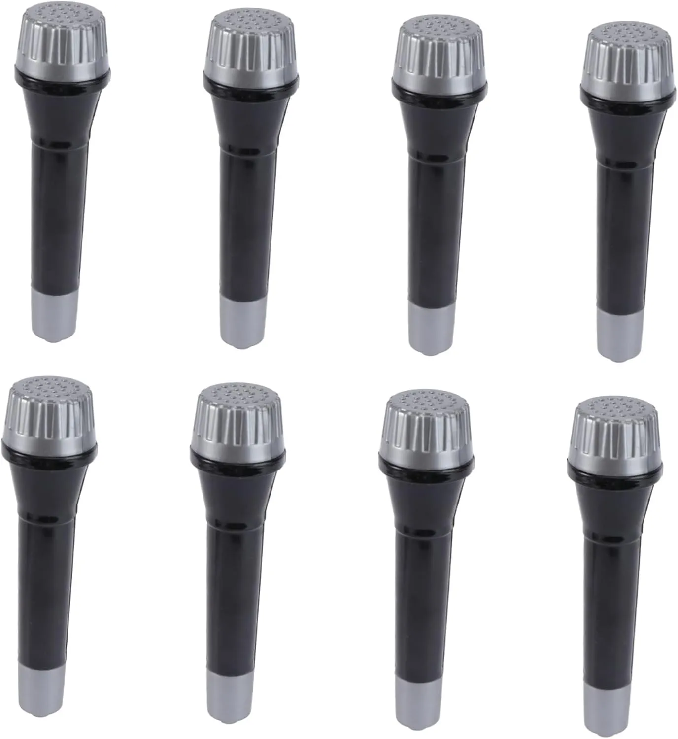 HEMOTON 3sets Plastic Microphone Musical Toy Party Performance for Performers 8pcs*3 Random Color
