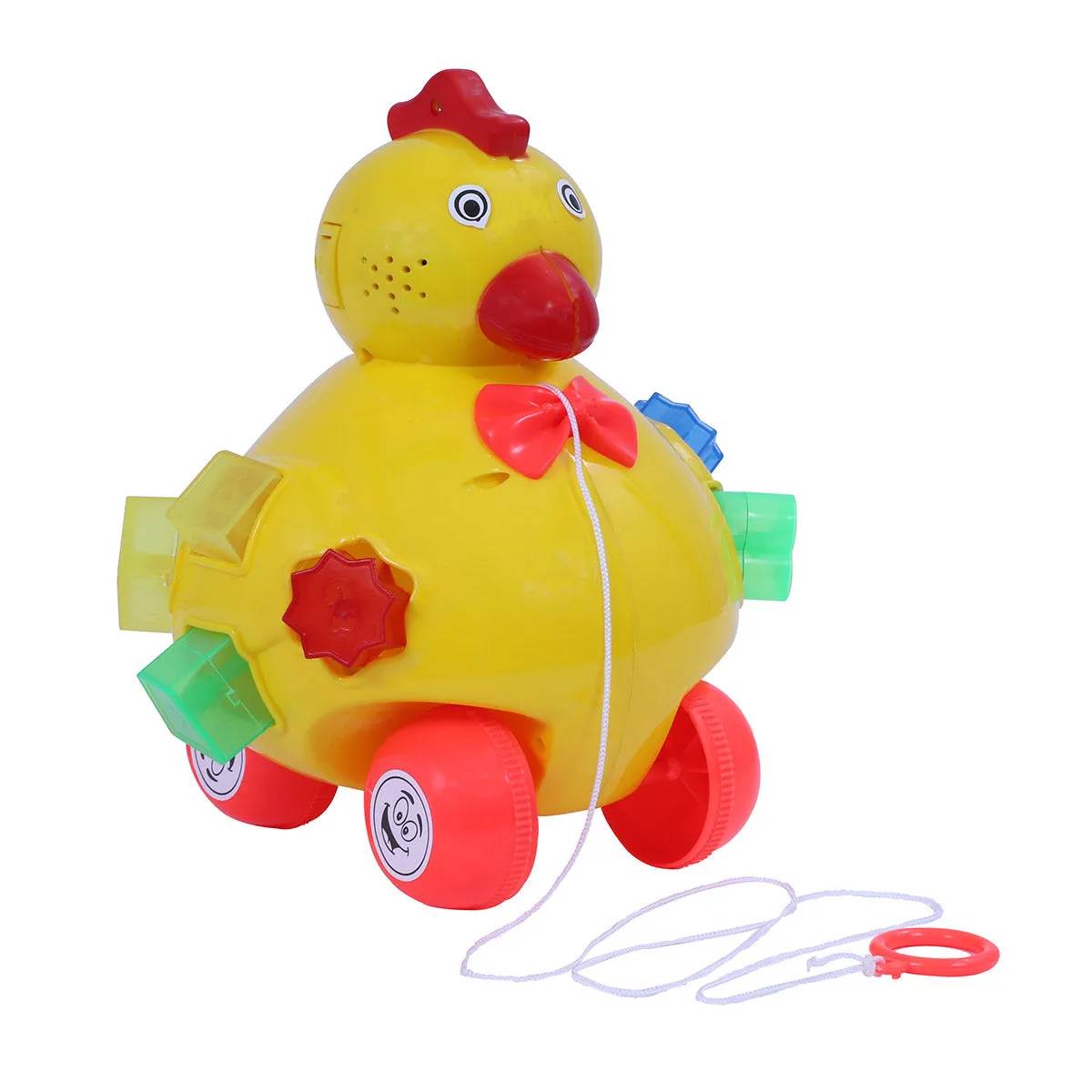 Hen Pull Along | Interactive pull toy | Toy for walking babies Toddler | Movement toy | Early learning Pull toy | Toddler activity toy | For age 12  Months