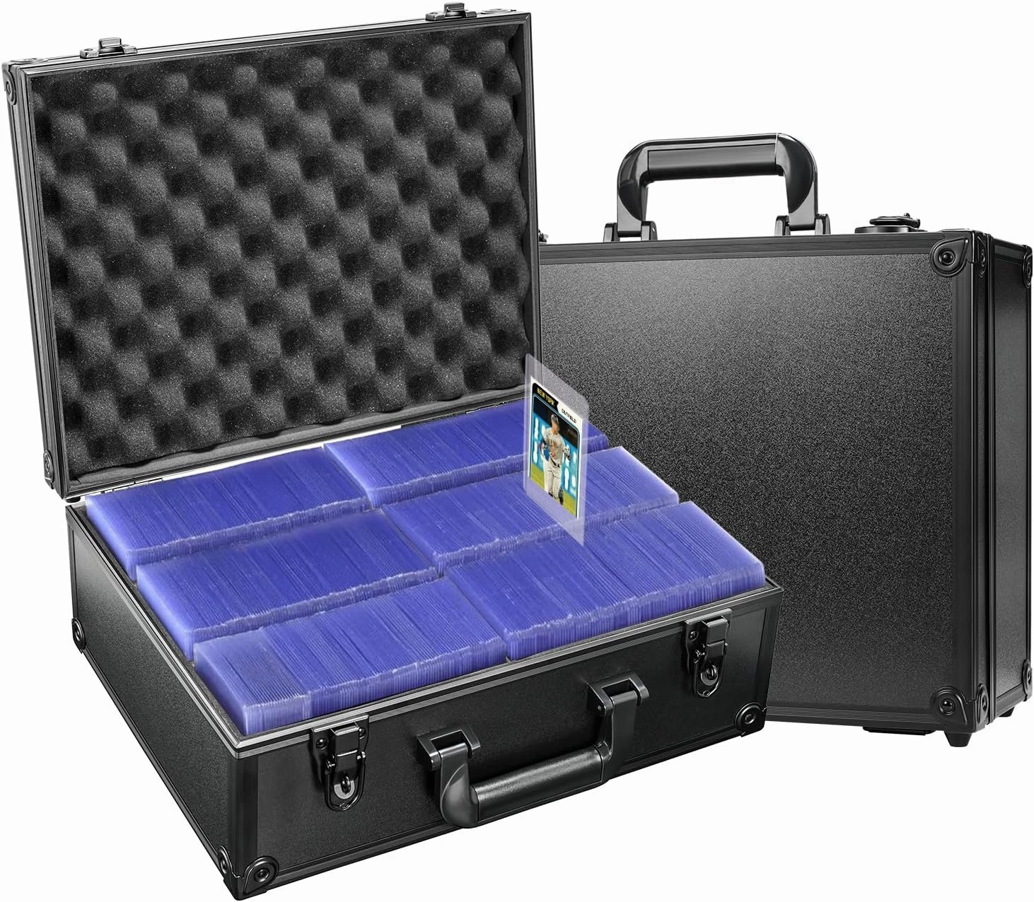 HESTECH Toploader Storage Box for 3" x 4" 35pt Rigid Card, Top Loader Storage Holds 600 Toploaders, Sports Card Case, Trading Card Storage Box for Sports Cards, Top Loaders Card & Magnetic Card Holder