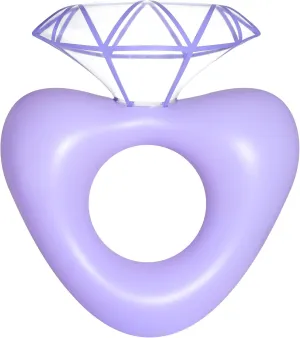 HeySplash Pool Floats, Inflatable Diamond Ring Pool Float, Large Engagement Ring Floatie for Bachelorette Party, Swim Tube River Lake Wedding Bride Stagette Decor Fun Toy Raft for Adults