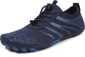 Hike Barefoot Water Shoes for Women Men, Barefoot Shoes with Wide Toe Box, Non-Slip & Quick Dry Breathable Aqua Socks for Beach Pool Aqua Swim Surf Hiking Walking Shoes